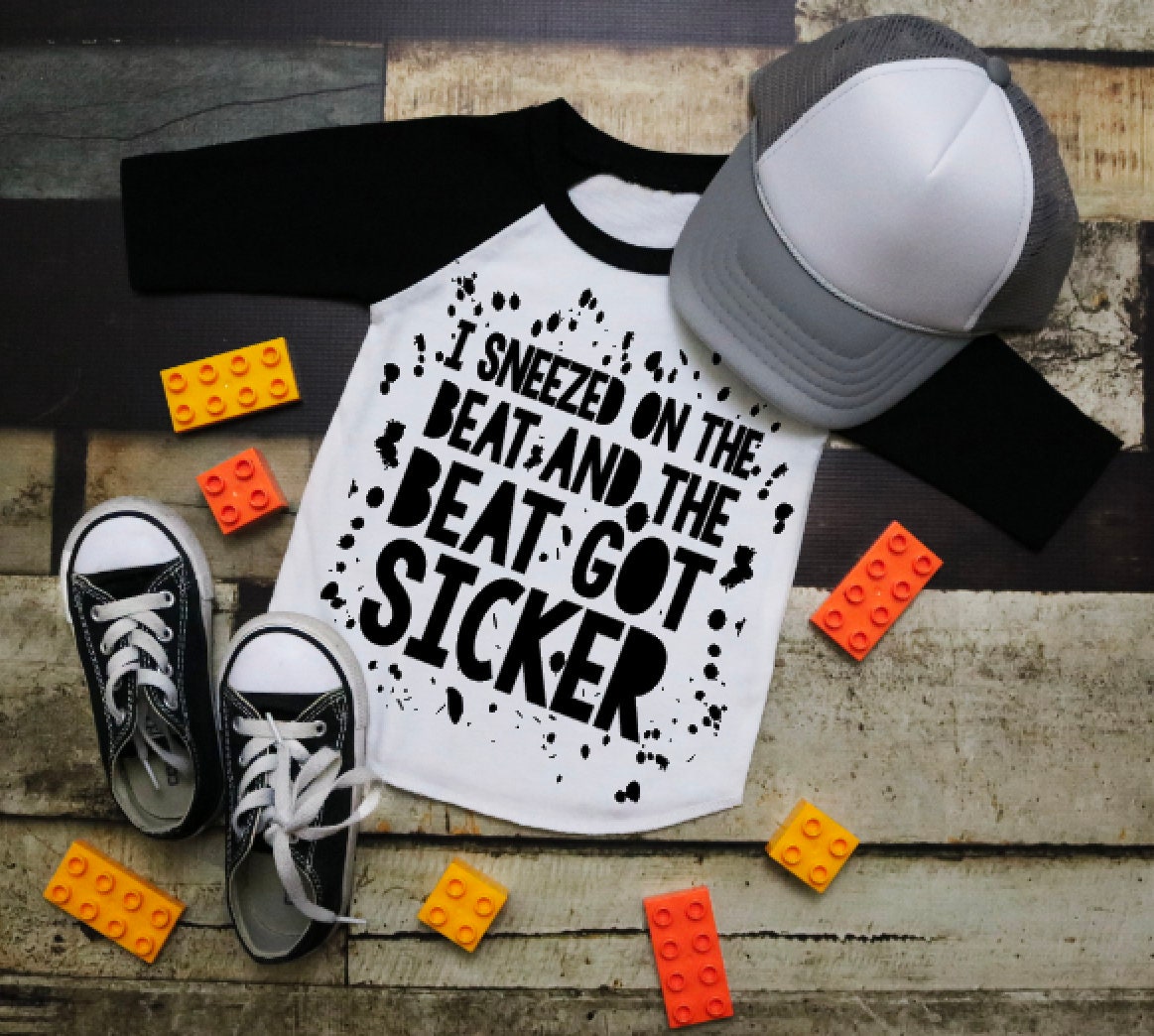 Sneezed on the Beat and the Beat Sicker Kids Graphic Tee - Etsy