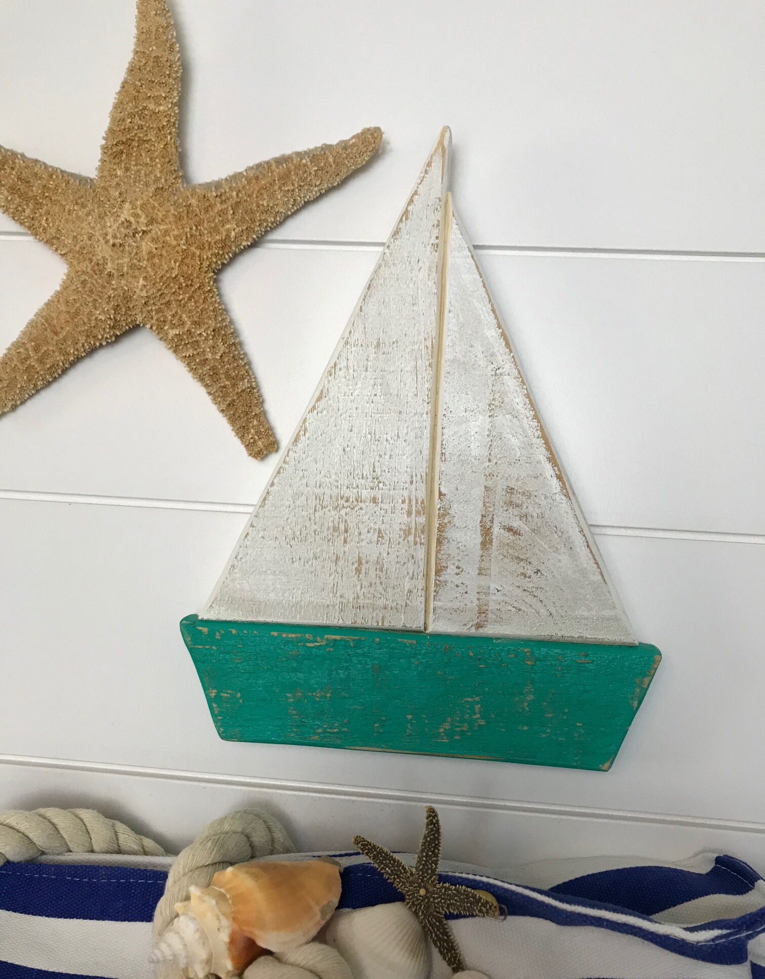 Wooden Sailboats Rustic Nautical Wall Decor - Etsy Canada