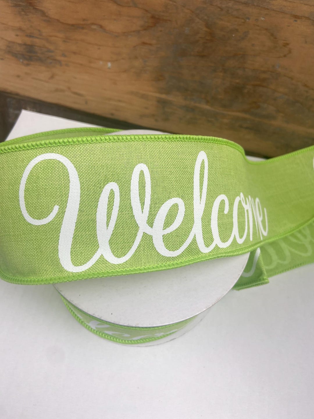 Newcomer Ribbon 2.5 Inch X 10 Yards Welcome Ribbon Bright Green, Everyday Ribbon - Etsy