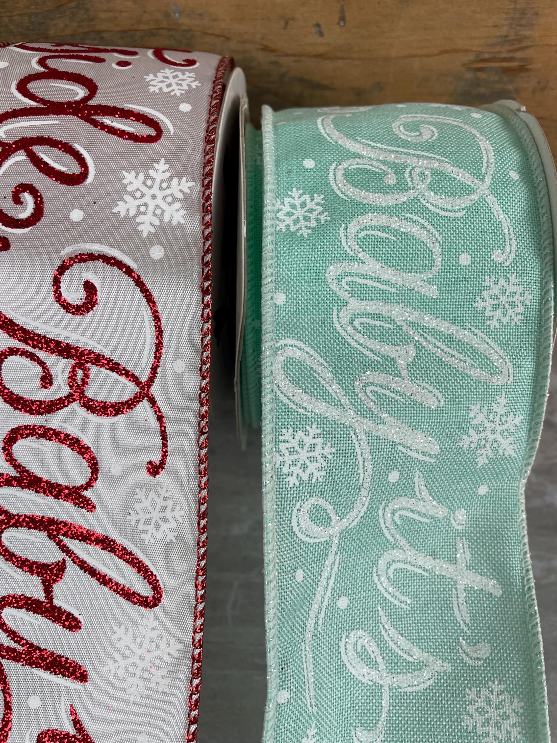 Baby It’s Cold Outside Wired Ribbon | 2.5 Inch Christmas Ribbon in Red ...
