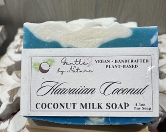 Hawaiian Coconut Milk Soap – Vegan Tropical Scented Bar