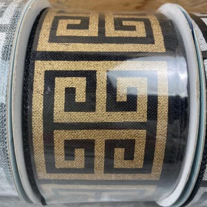 Greek key holiday everyday ribbon 2.5 wired image 5