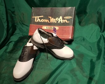 mens saddle oxford golf shoes