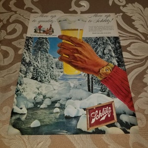 Schlitz Beer Ad from 1958 Life Magazine
