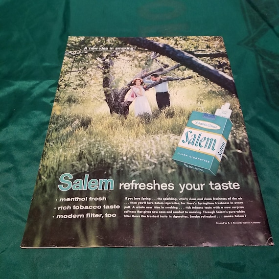 Salem Cigarettes Ad from 1958 Life Magazine