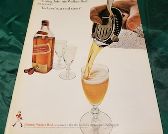 Johnnie Walker Red Ad from 1966 Life Magazine