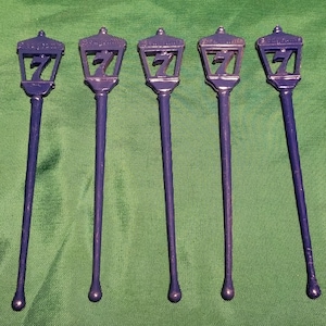 5 Seagrams 7 Blue Swizzle Stick Stirrers
