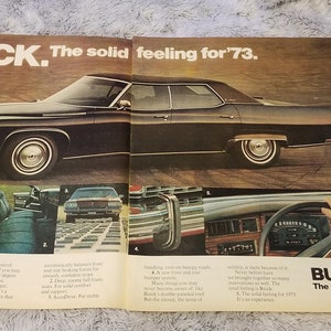 1973 Buick Electra 225 LTD 2 page ad from a 1972 Life Magazine