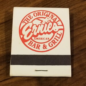 Vintage Ernies American Steak House Matchbook 20 Strike