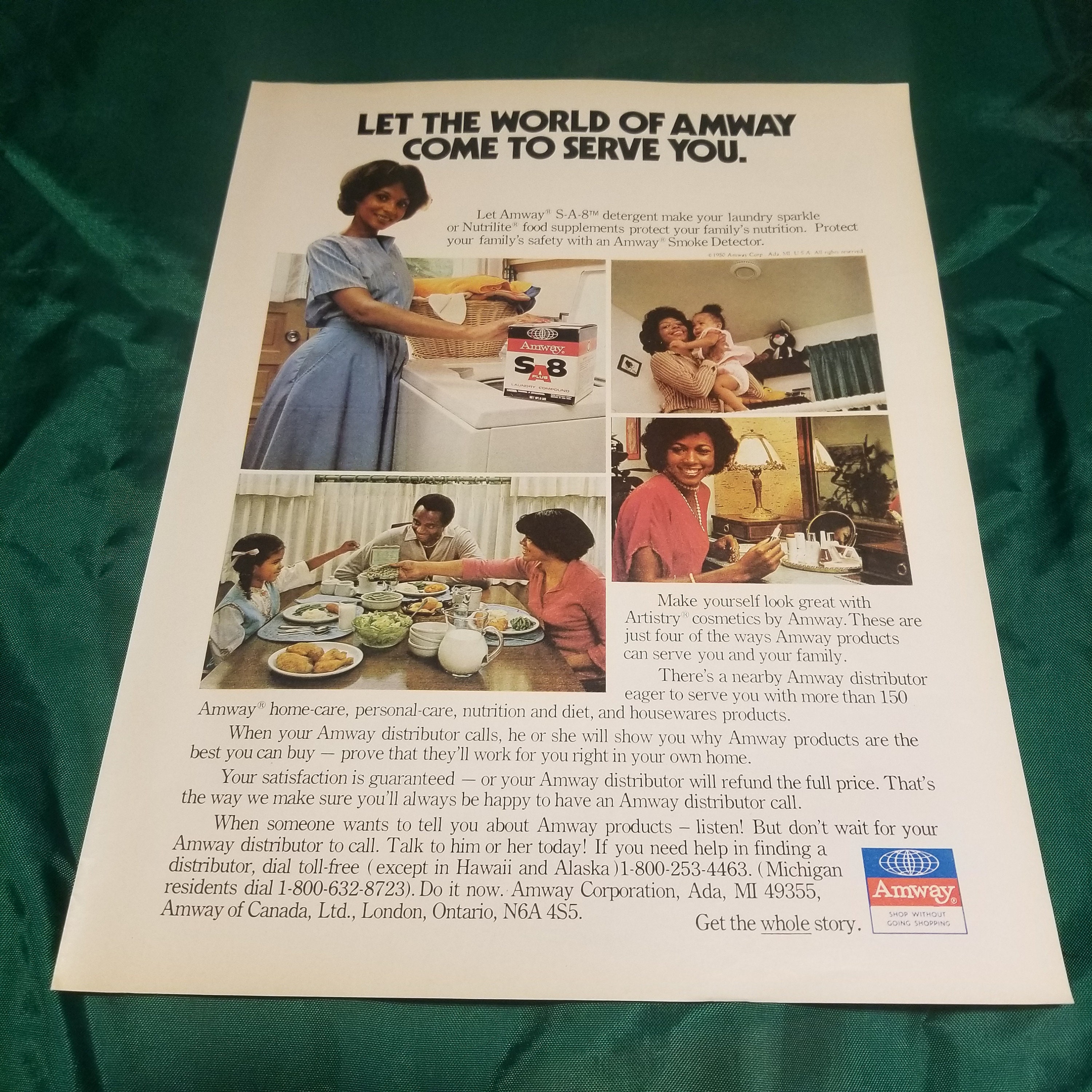 Ebony Magazine March 1981 Amway Products Ad - Etsy