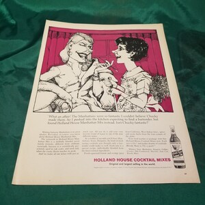 Holland House Cocktail Mixes Ad from 1964 Life Magazine