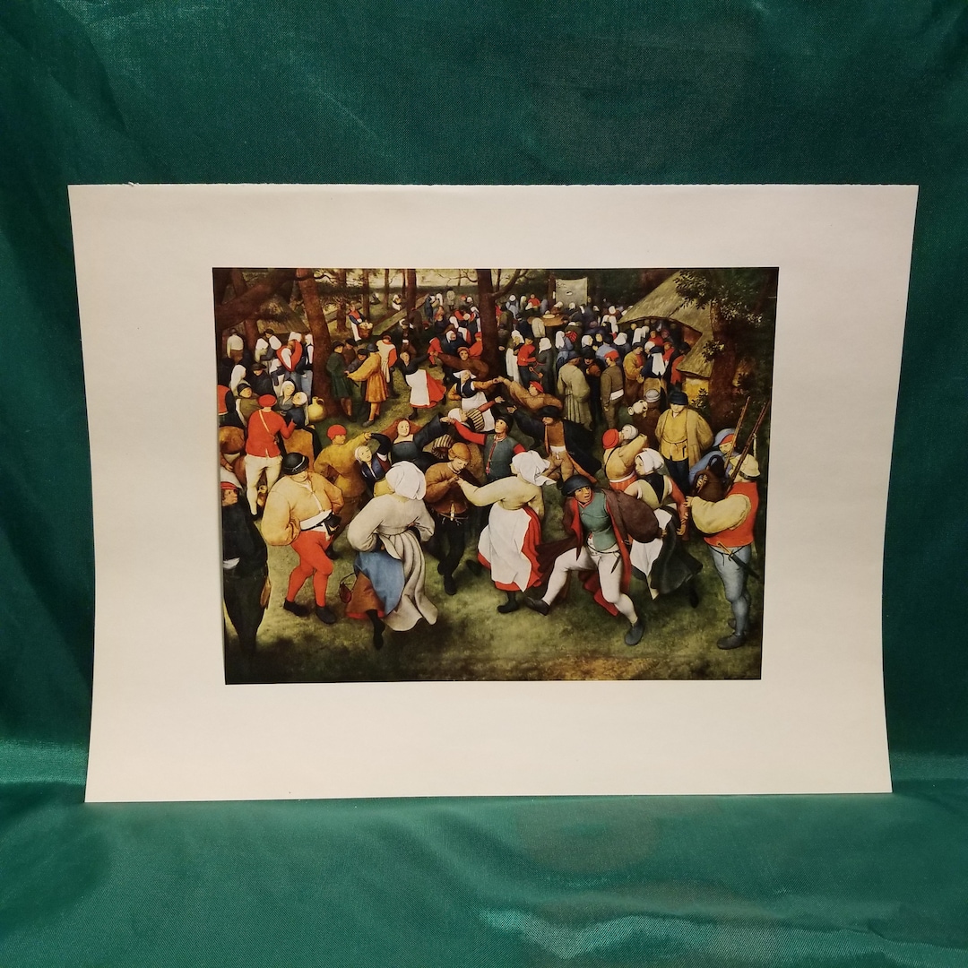 1954 Vintage Bruegel the Wedding Dance Print - Etsy