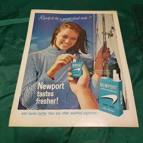 Newport Cigarettes Ad From 1965 Life Magazine Etsy