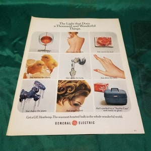 General Electric Heating Lamp Ad from 1966 Life Magazine