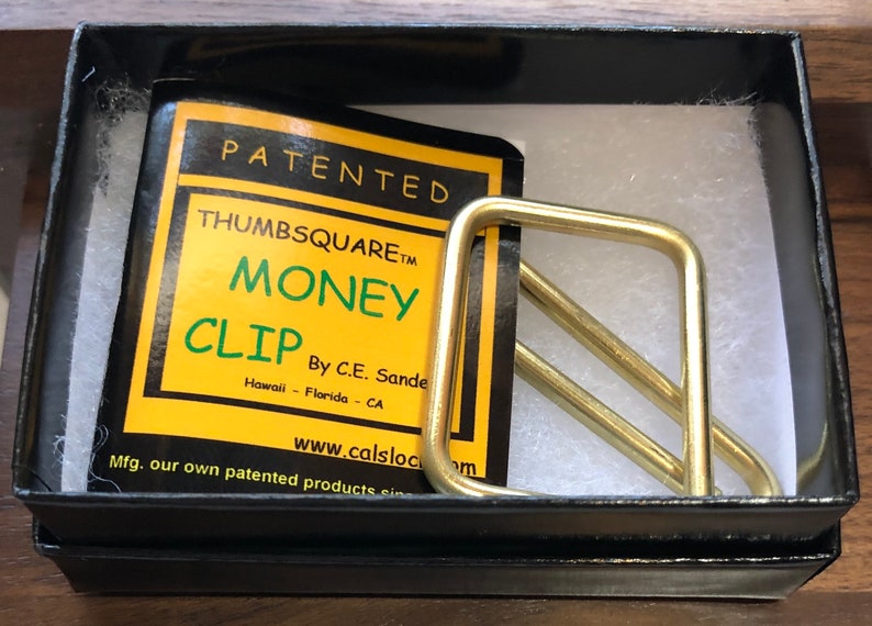 Thumbsquare Solid Brass Money Clip Includes 6 Clips Etsy