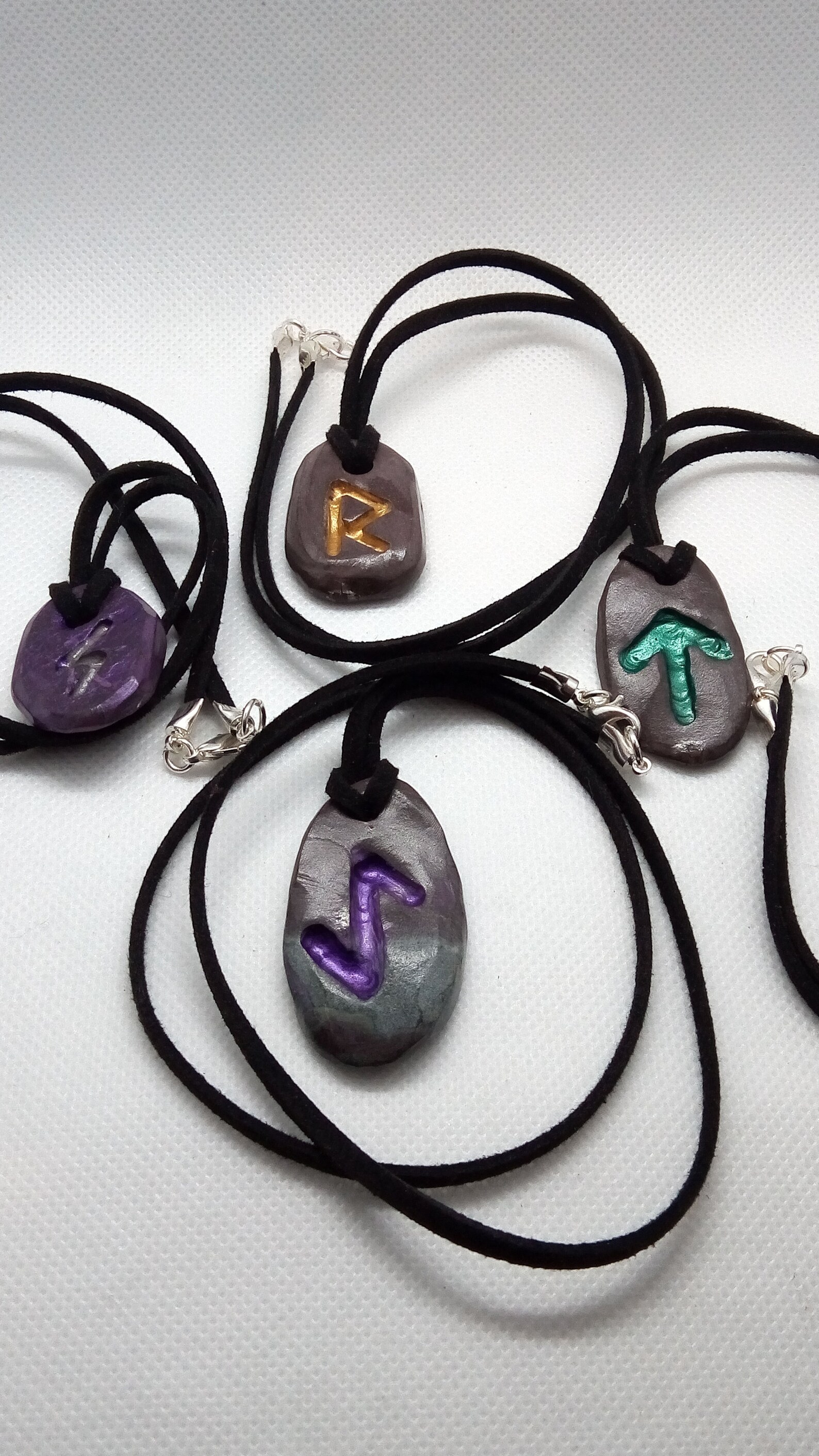 Viking Rune Stone Necklace Etsy