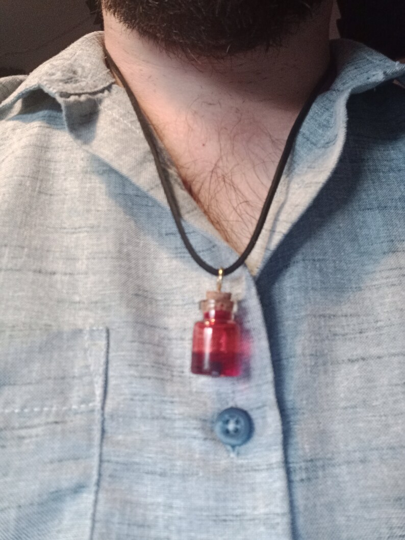 Blood Vial Necklace Etsy