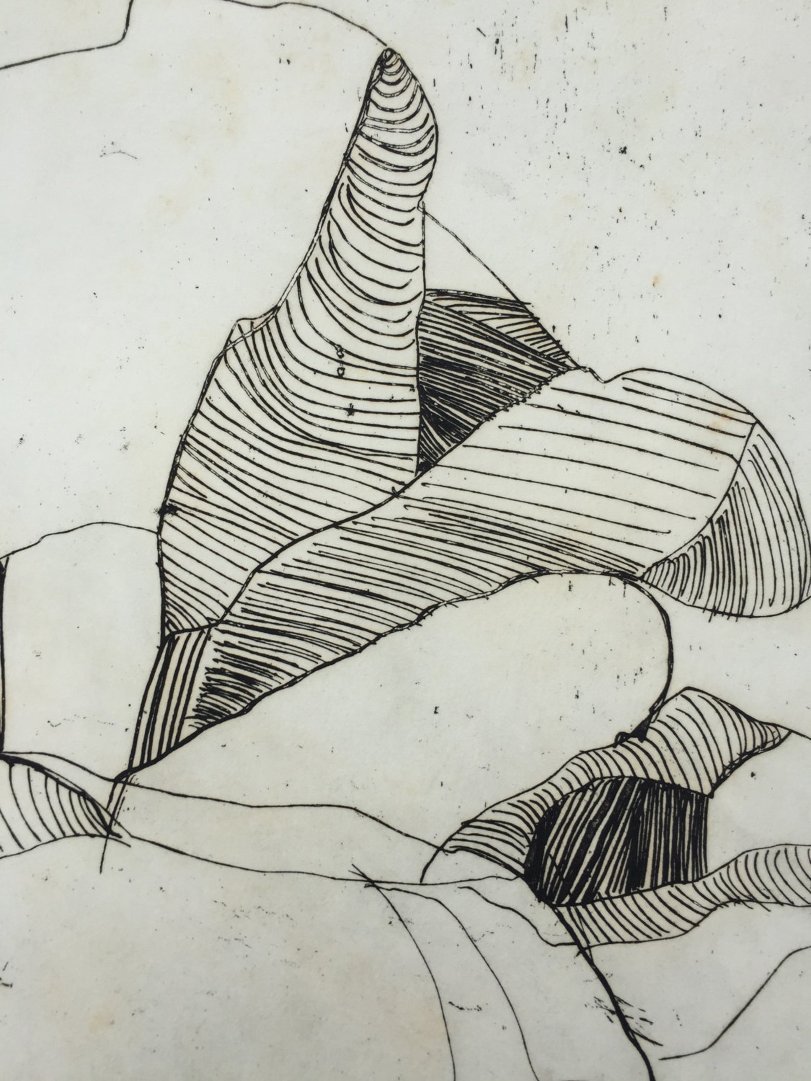 Rocks etching print Etsy