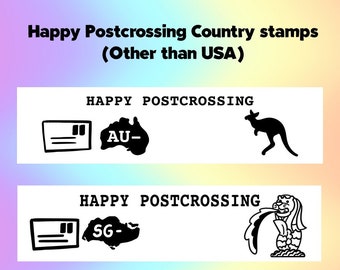 Happy Postcrossing from (Other Countries than USA) Stamp