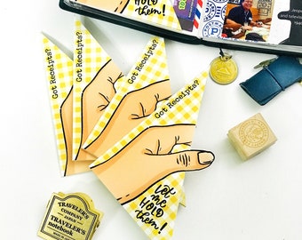 3D Receipt Pocket for your TN(reg.) | Travel Notebook Ephemera