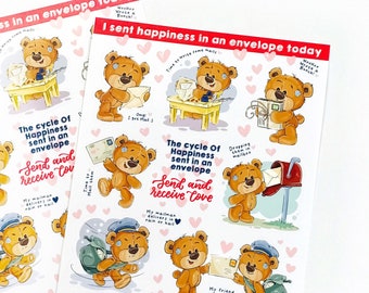 Snail Mail Joy Sticker Sheet | Joy of sending and receiving Mail *Glossy*