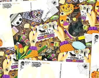 FMDTYS - Halloween Desk Scene | Set of 5 or 10 Postcards