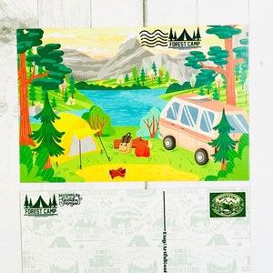 Camper Van Postcard