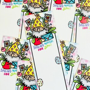 Frühlingszwerg - Washi Swatch Card