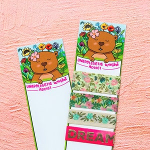 Schattige Groundhog Washi Sample Card