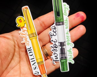 Fountain Pen Stickers (Single Piece)