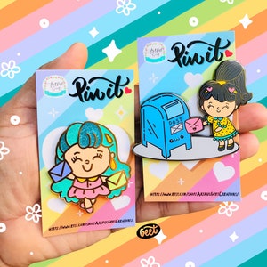 Snail Mail Hard Enamel Pins | 2 Designs | Lapel Pin
