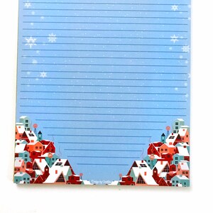 Christmas Town Letter pads | Custom Letter pads | Customized Stationery | Pen pal Stationery