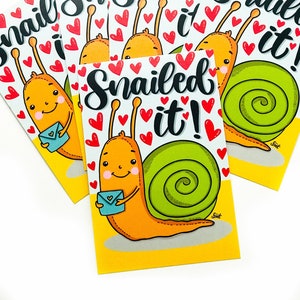 SNAILED IT! Set of 5 Postcards