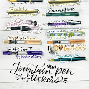Autocollants pour stylo-plume (une seule pièce)