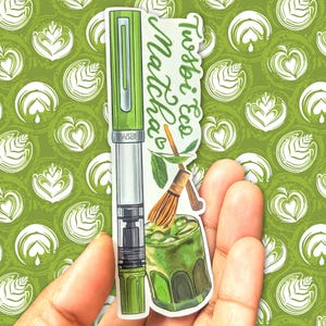 Fountain Pen Stickers (Matcha Pen)