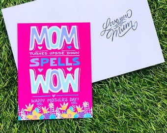 Happy Mother’s Day Card with an Envelope