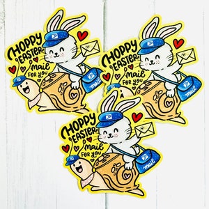 Hoppy Mail MATTE pegatina individual
