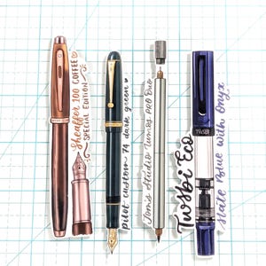 Fountain Pen Stickers (Single Piece)