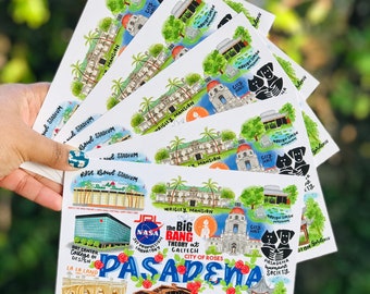 Pasadena California Landmarks Postcard Set (Set van 5)