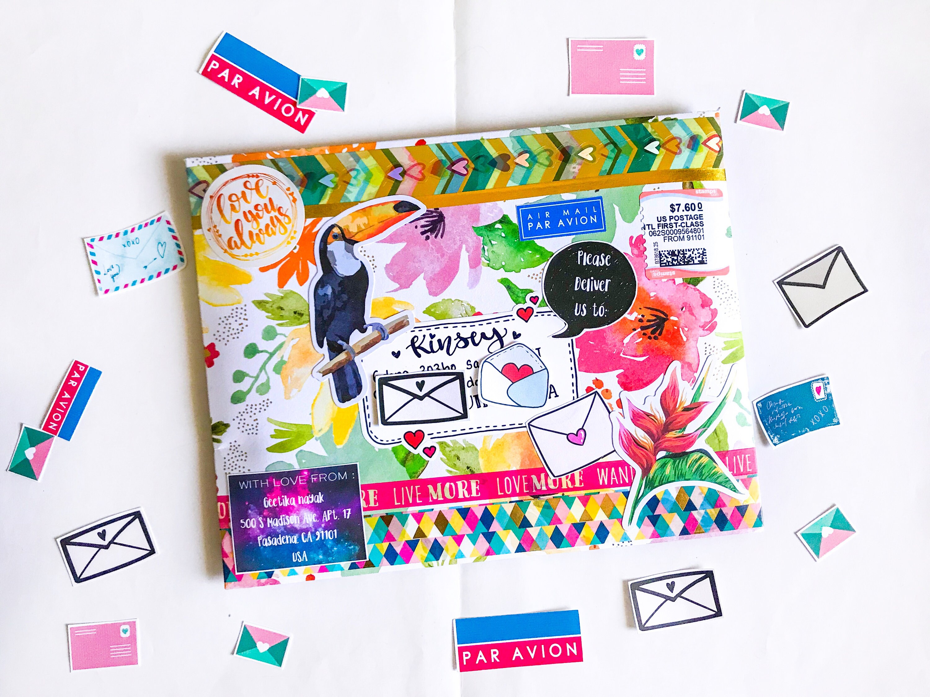 Assorted Envelopes Stickers Etsy