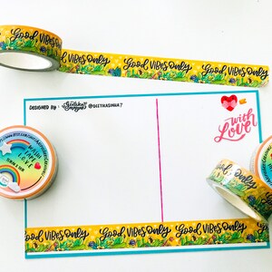 Good Vibes Only Washi Tape | Snail Mail Washi