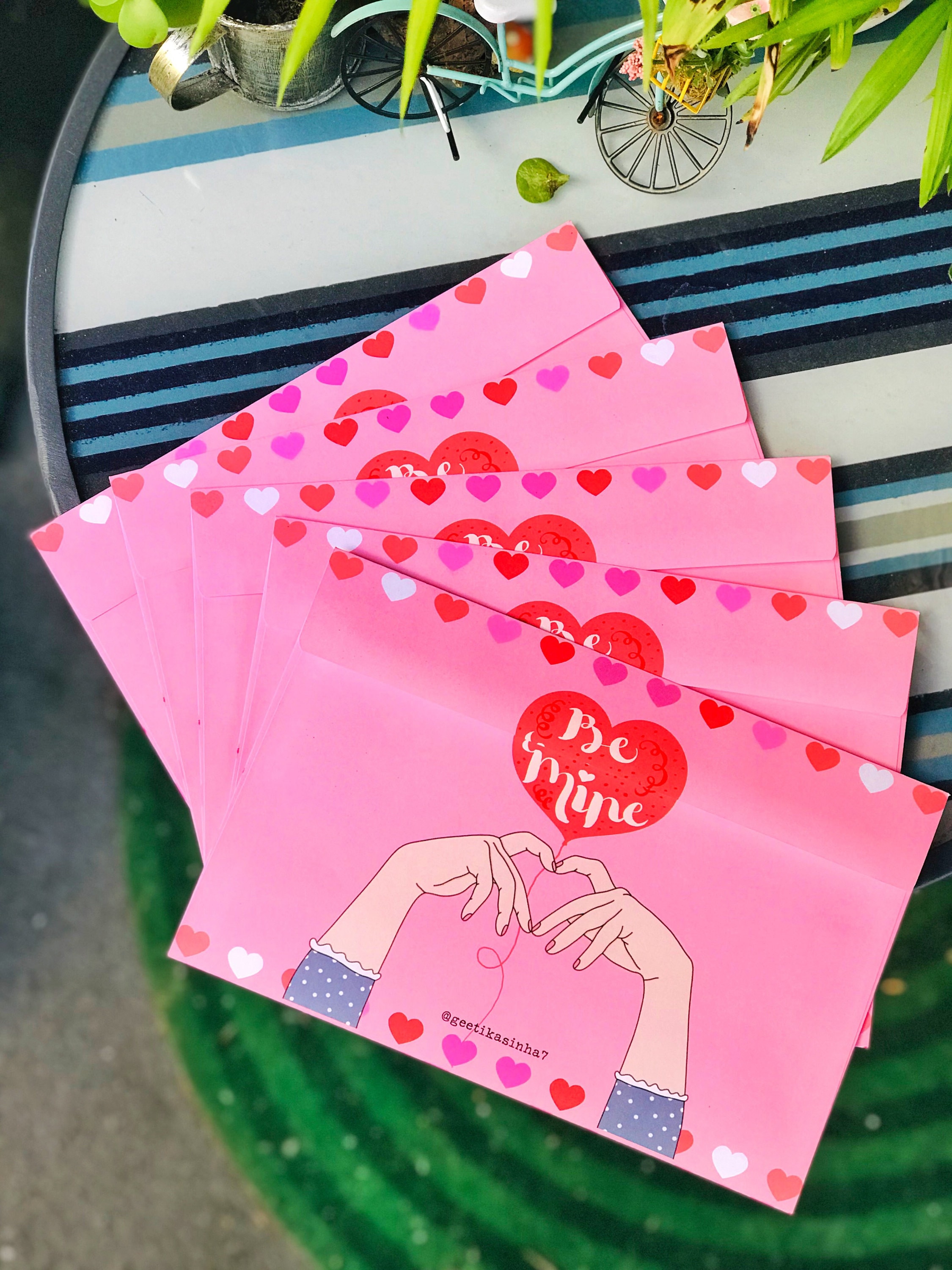 Love Letters Envelope Set Set of 5 Jumbo Snail Mail Etsy