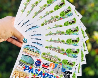 Pasadena California Landmarks Postcard Set (Set van 10)