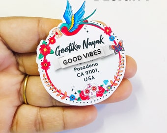 Etiquetas de dirección del Día de Muertos