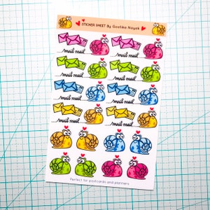 Colorful Snail Stickers