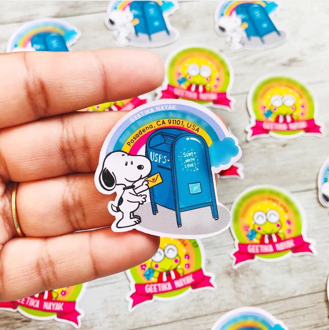 Cute Dog & Mailbox Address Labels - Etsy