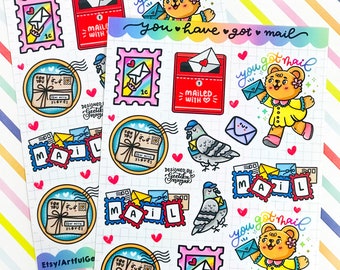 You have got Mail Sticker Sheet | Glossy Sticker Sheet