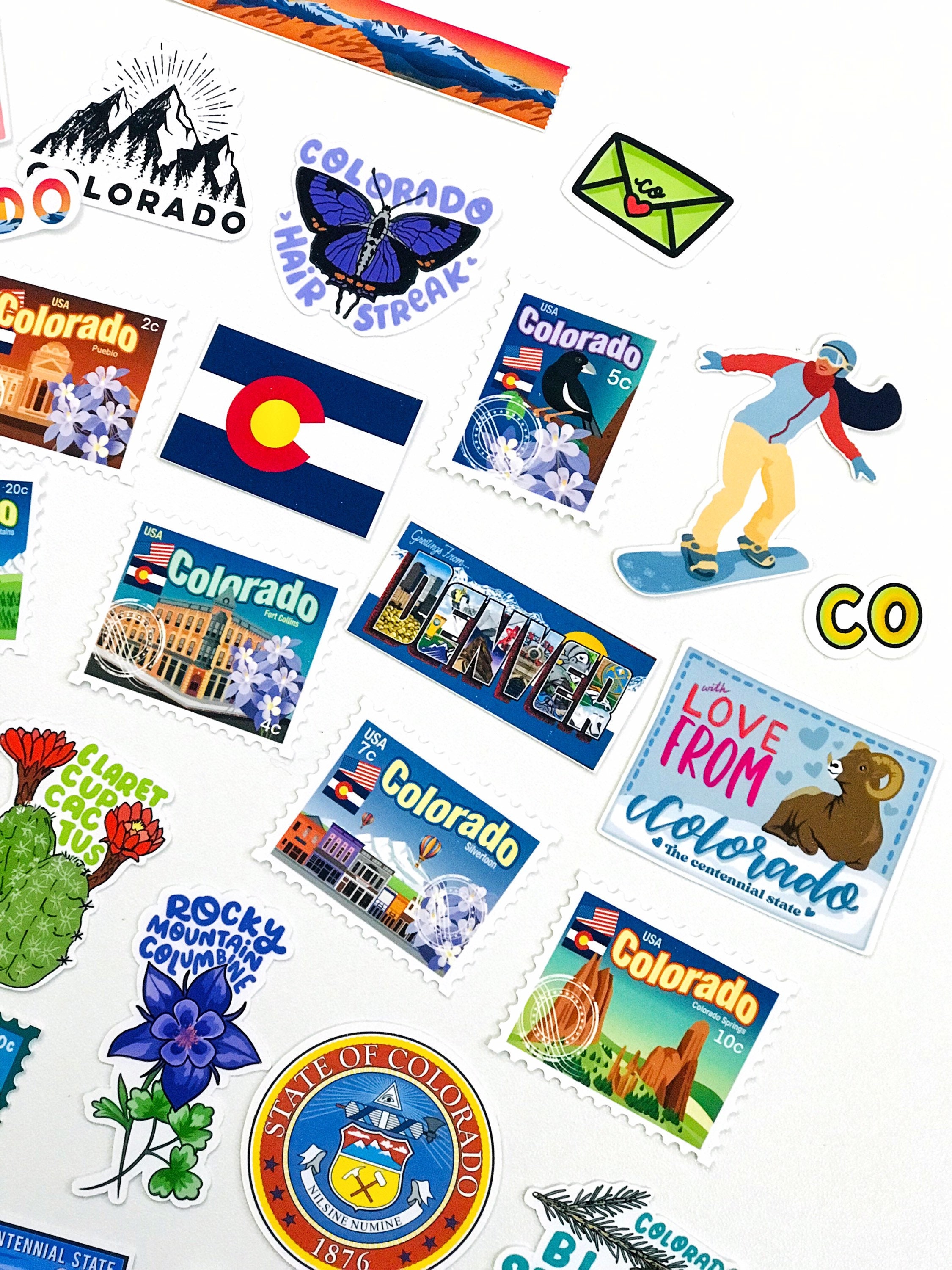 COLORADO State Sticker Pack - Etsy