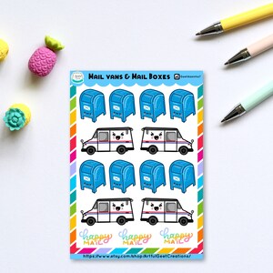 Happy Snail Mail Glossy Sticker Sheets | Arkusze naklejek A5