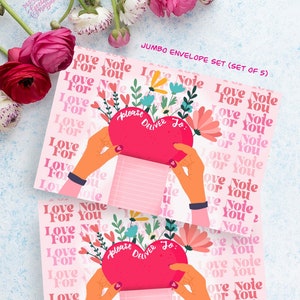 Love Note Envelope Set (Set of 5 Envelopes)